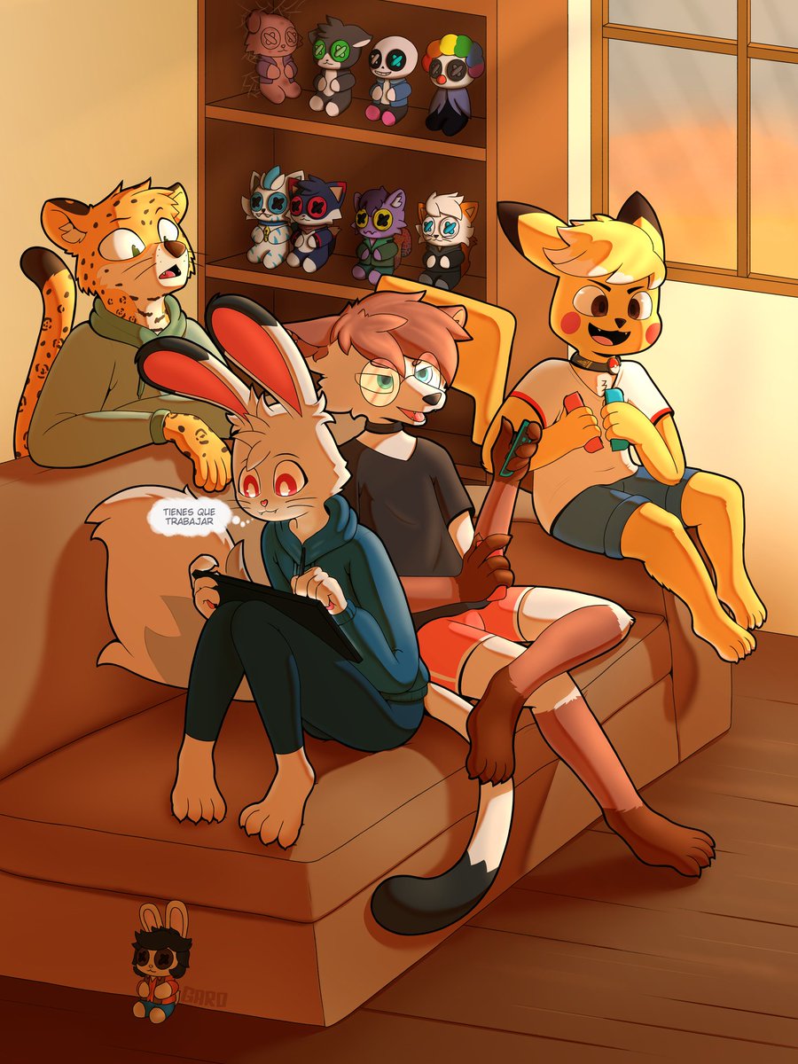 Primera comision hecha para <a href="/Hobbes_Megavolt/">Hobbes_Megavolt</a>!!!
Como regalo de cumpleaños para <a href="/mizzauro/">Mizzauro🐈🐇</a> ✨️
Feliz cumpleaños!!! 🗣🎉🎉🎉