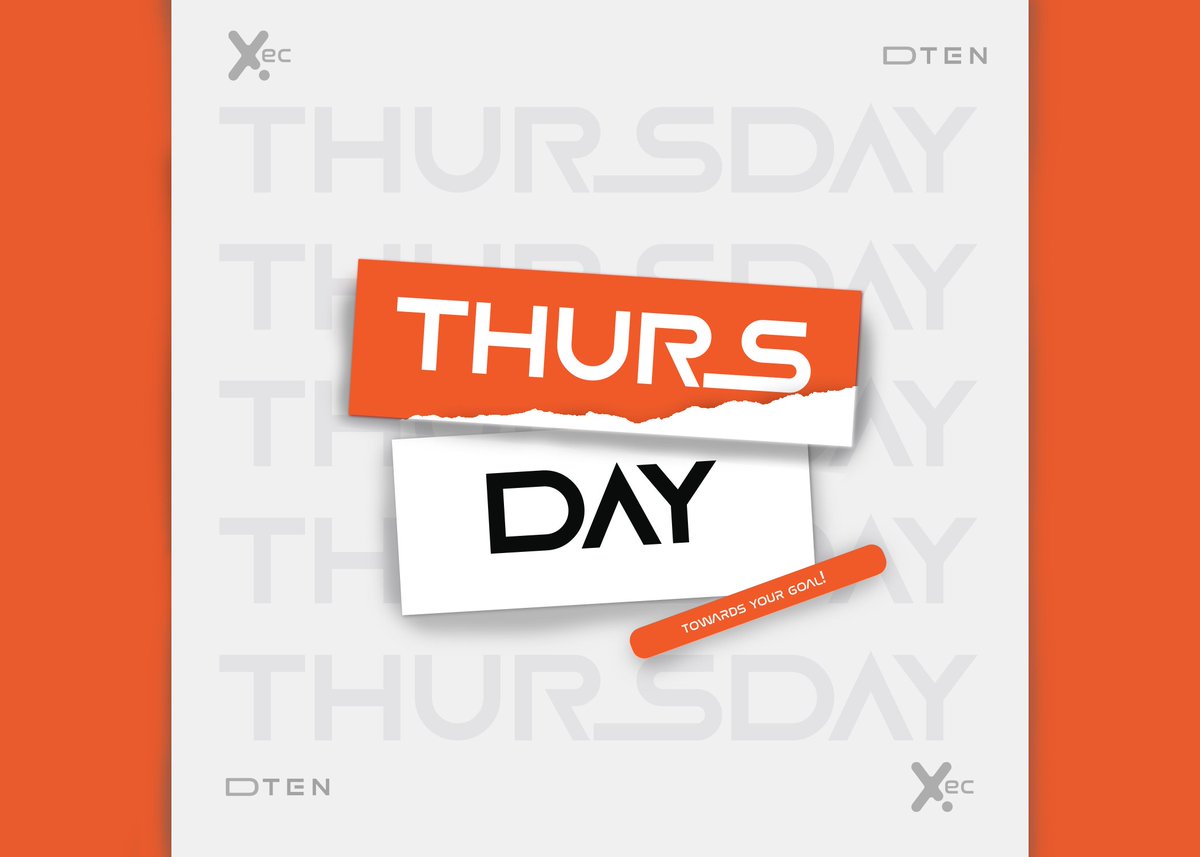programmer_dex's tweet image. Towards your Goal day! : use it THURSDAY day 4 graphic, frontend developer, backend developer, branding.