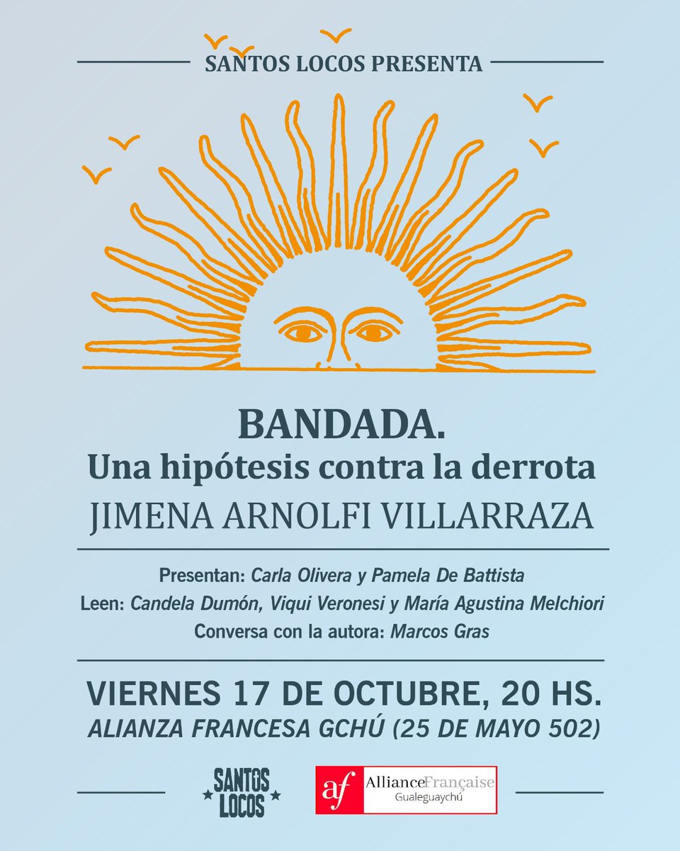 ¡Ya casi! Este viernes 17 de octubre presentamos "Bandada. Una hipótesis contra la derrota" ☀️🦅✨️ <a href="/SantosLocos1/">Santos Locos</a>