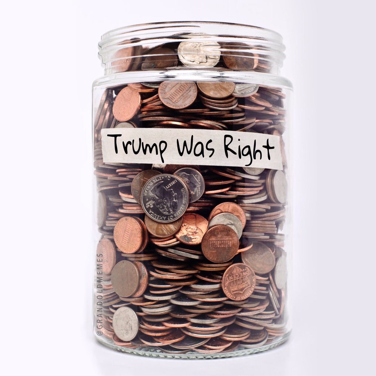 DontTreadOnUS's tweet image. Meet the #TrumpWasRightAboutEverything Jar (1 of 20) 😎🇺🇸