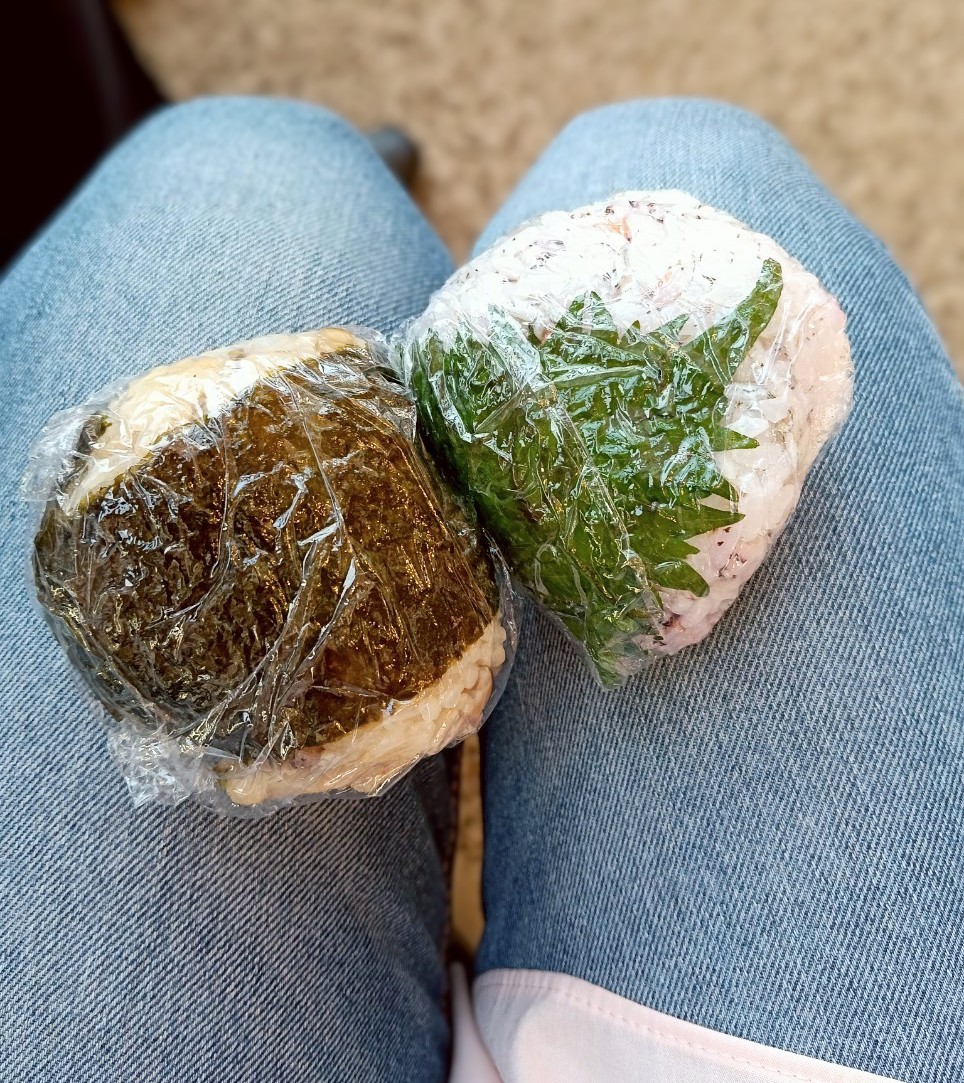 CareerLab_'s tweet image. 早朝移動のお供💛
🍙は栄養バランスが摂りやすく重宝します。
左：チャーシューおにぎり（うずら玉子入り）
右：南高梅ゆかり（シラス入り）

#onigiriaction
#発酵文化研究所