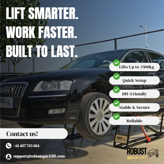 R_QuickLift's tweet image. Lift Smarter. Work Faster. Built to Last. 💪
Whether you’re running a workshop or upgrading your home garage, Robust Quicklift delivers unmatched lifting power, precision, and durability you can rely on every single time.

Order now: robustquicklift.com