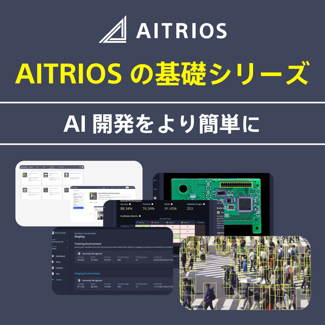 AITRIOSbySony's tweet image. 📒AITRIOSの基礎
【AI開発をより簡単に】

#AITRIOS のAIツールは #ノーコード に対応しています！
だから複雑な手順や専門的な知識が無くてもAIモデルを作成できます✨
さらに、学習済みAIテンプレートもご用意していますので、より簡単に・素早く実用レベルのAI開発を実現します💁…