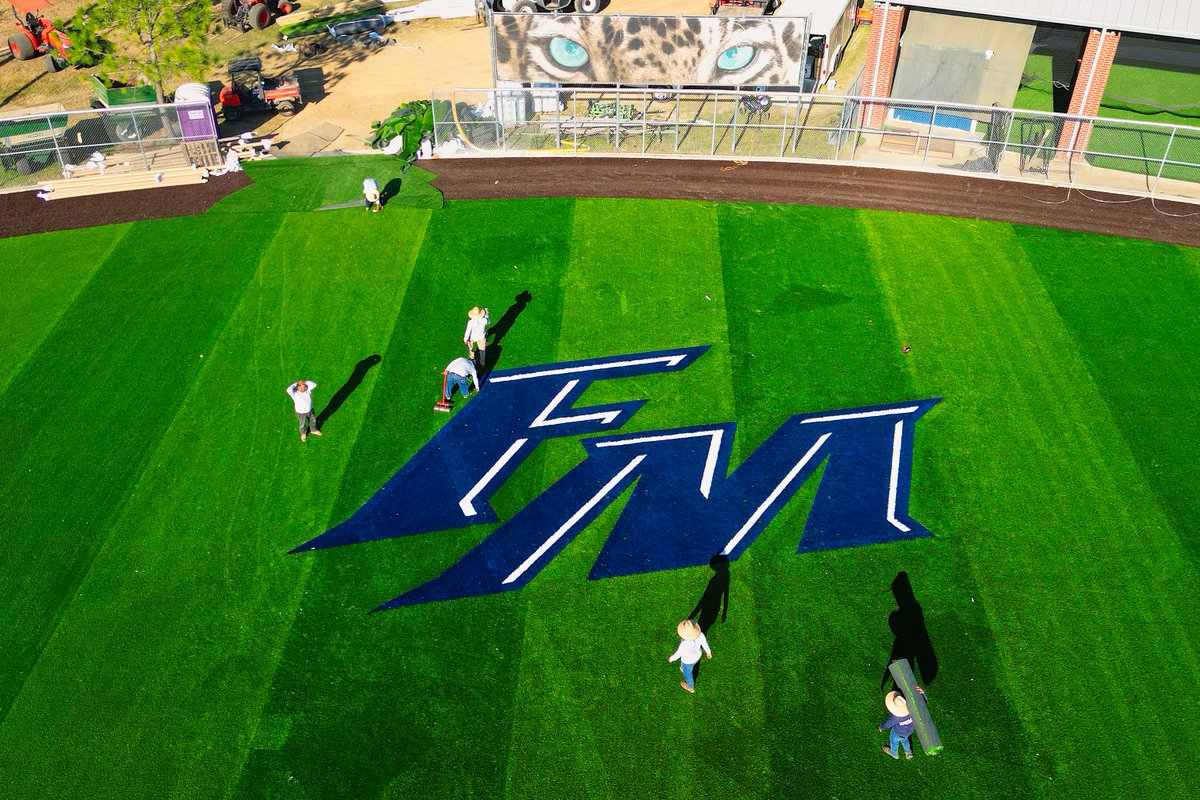 10/15/25: FM Softball Field Update: Logo's installed, home plate area and pitchers circle installed. Looking better and better every day!