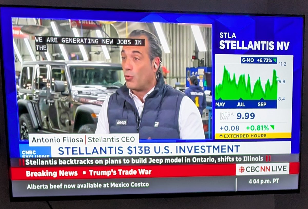 SheriFromBarrie's tweet photo. Elbows Up! If $Stellantis moves production to USA, Canadians should stop buying #Jeep and any #Chrysler vehicles! @fordnation @MarkJCarney https://t.co/gKxBFLOfyG