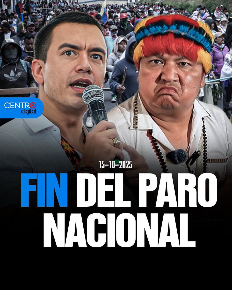 radiocentroec's tweet image. #ATENCION | "Ecuador está en paz", fue el anuncio del ministro del Interior @JohnReimberg : “Hoy se levanta el paro, hoy se abren las vías”, anunció Reimberg, tras concluir las mesas de diálogo con dirigentes indígenas en Otavalo, provincia de Imbabura, la tarde de este miércoles…
