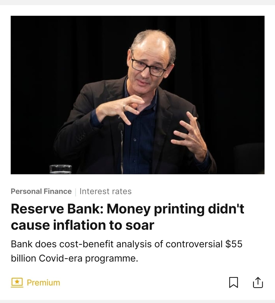 folks, FYI we printed fifty five billion new zealand dollars and nothing happened.