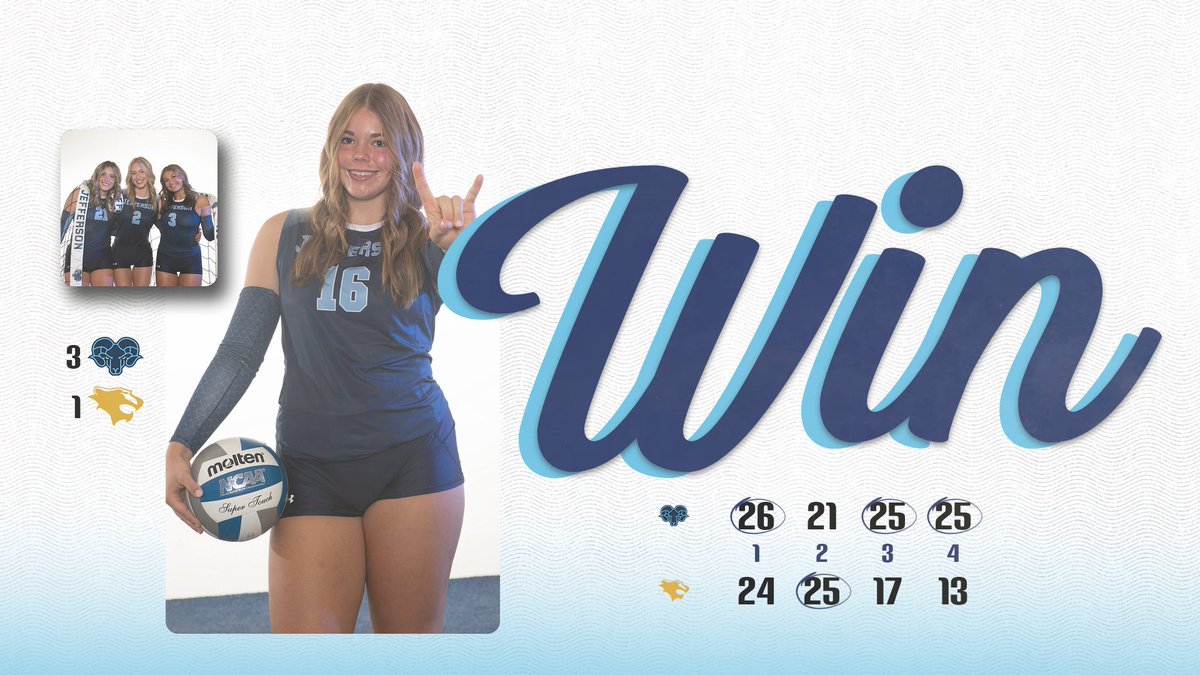 Victory for the Rams! Jefferson defeats Georgian Court 3-1 in tonight's action.