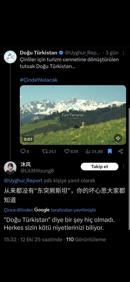 t*rkistan diye bir ülke yok sjsjsjs

 #FreeTurkistan