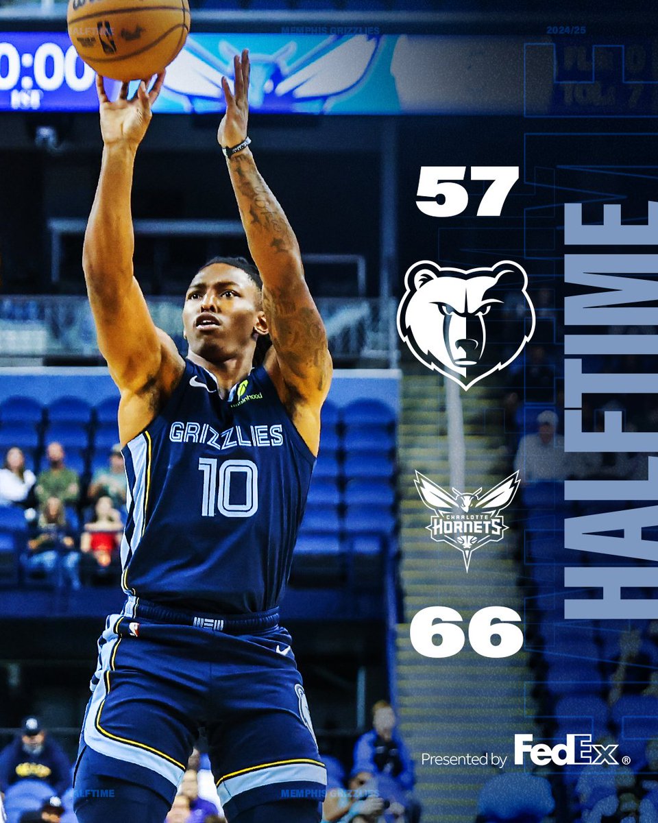 12-4 run to end the half 🐻

Catch the final 24 on 📺 @FDSN_Grizzlies 
