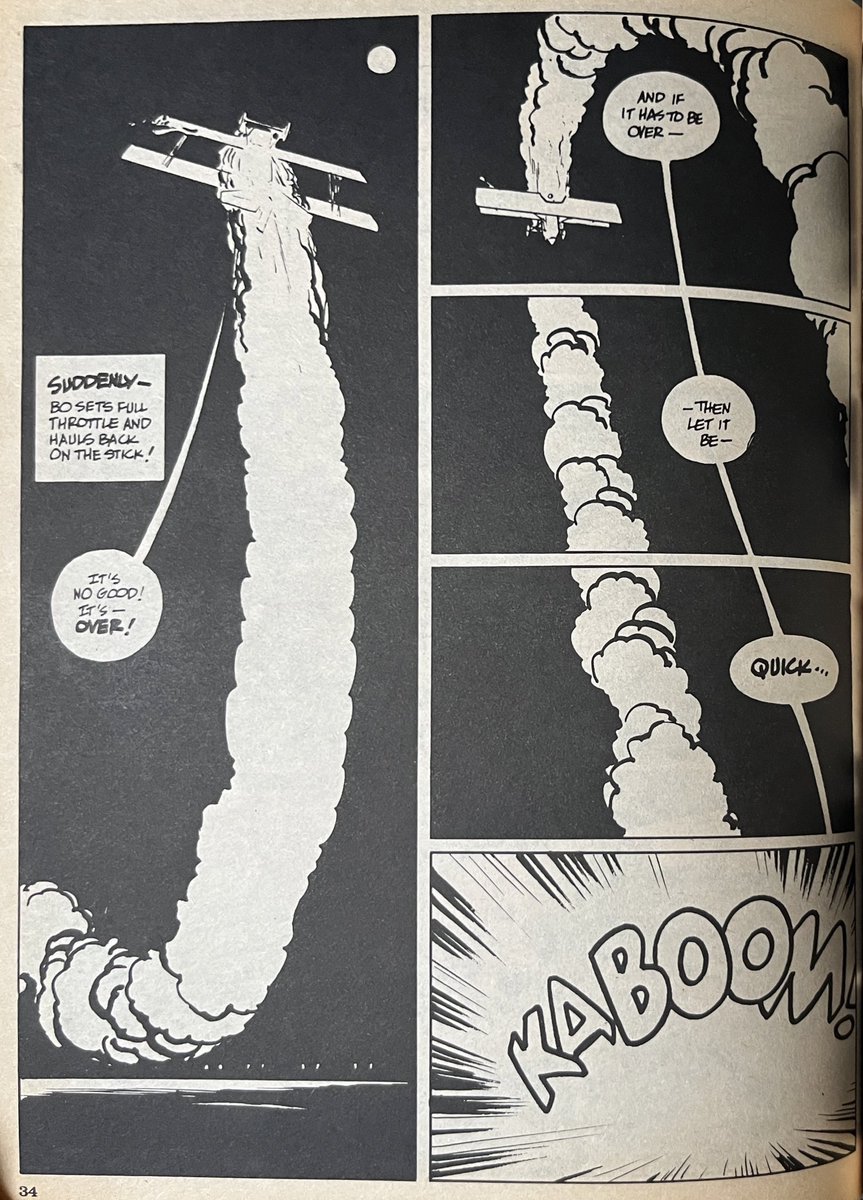 ThePowerCosmic (@powercosmic13_) on Twitter photo Terrible photography job by me notwithstanding, this plane crash from #AlexToth is so great. The smoke from the plane is used so perfectly to capture the speed and impact of the crash on page two without showing the plane that much. From Bravo for Adventure Terrible photography job by me notwithstanding, this plane crash from #AlexToth is so great. The smoke from the plane is used so perfectly to capture the speed and impact of the crash on page two without showing the plane that much. From Bravo for Adventure