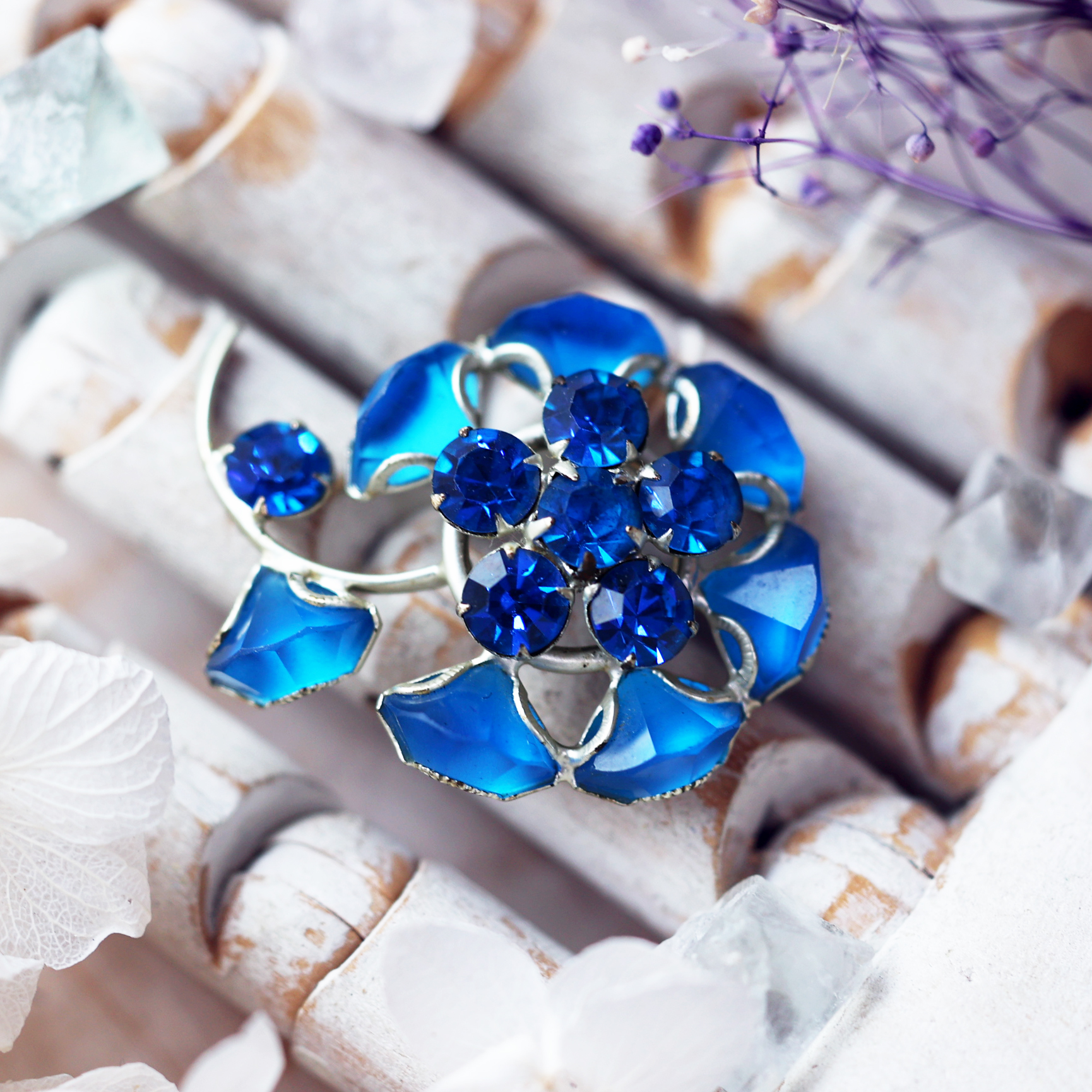 海福雑貨 花 アンティーク ヴィンテージ ブローチ10点 まとめ売り 海福