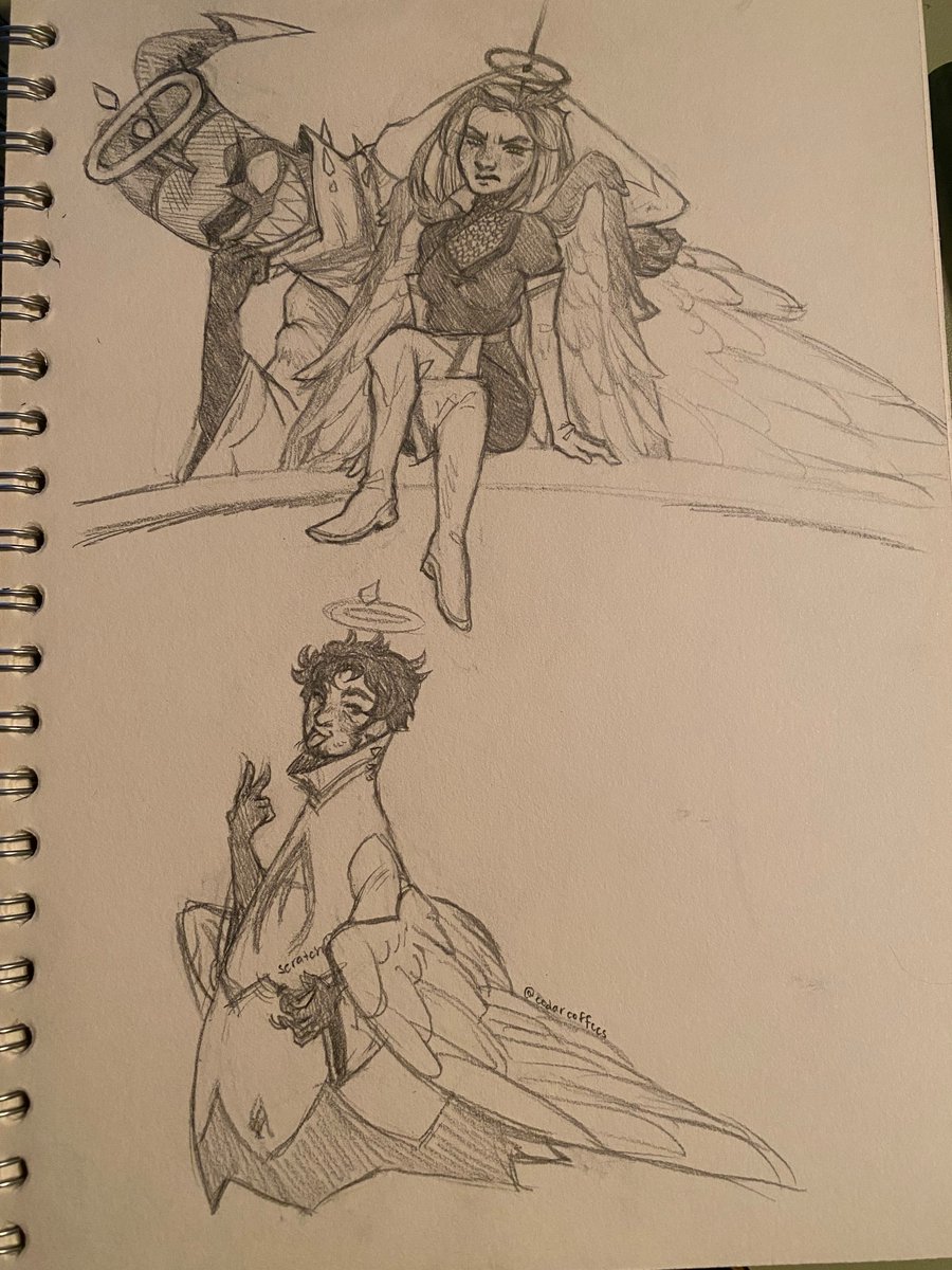 cedarcoffees's tweet image. Try not to pick the terrible evil beast as your fav character challenge (failed)

#hazbinhotel