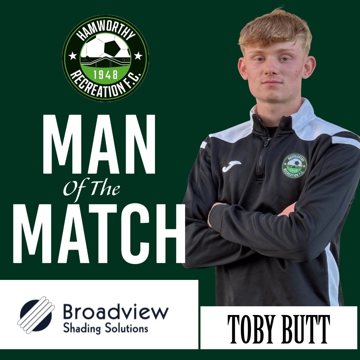 Ham_RecFCRes's tweet image. MoTM 

Last nights MoTM from our @DPL_official Cup 2nd Rd goes to our GK Toby Butt.