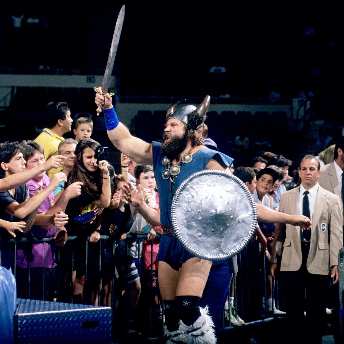 "Hailing from Parts Unknown... weighing 323 lbs ...The Berzerker!" 🗡️🛡️ <a href="/TheBerzerkerWWF/">TheBerzerker</a> #WWE #WWF #Wrestling #JohnNord #Berzerker