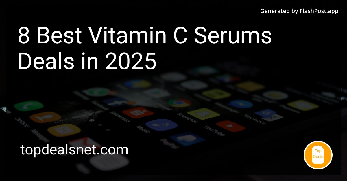 devhubbycom's tweet image. Can Vitamin C serums help me appear more "influencer" and less "influenza"?
Source: topdealsnet.com/blog/best-vita…
#UltimateSkincare #VitaminCSkincare #RadiantSkin #BeautyBargains #deals #vitaminc
