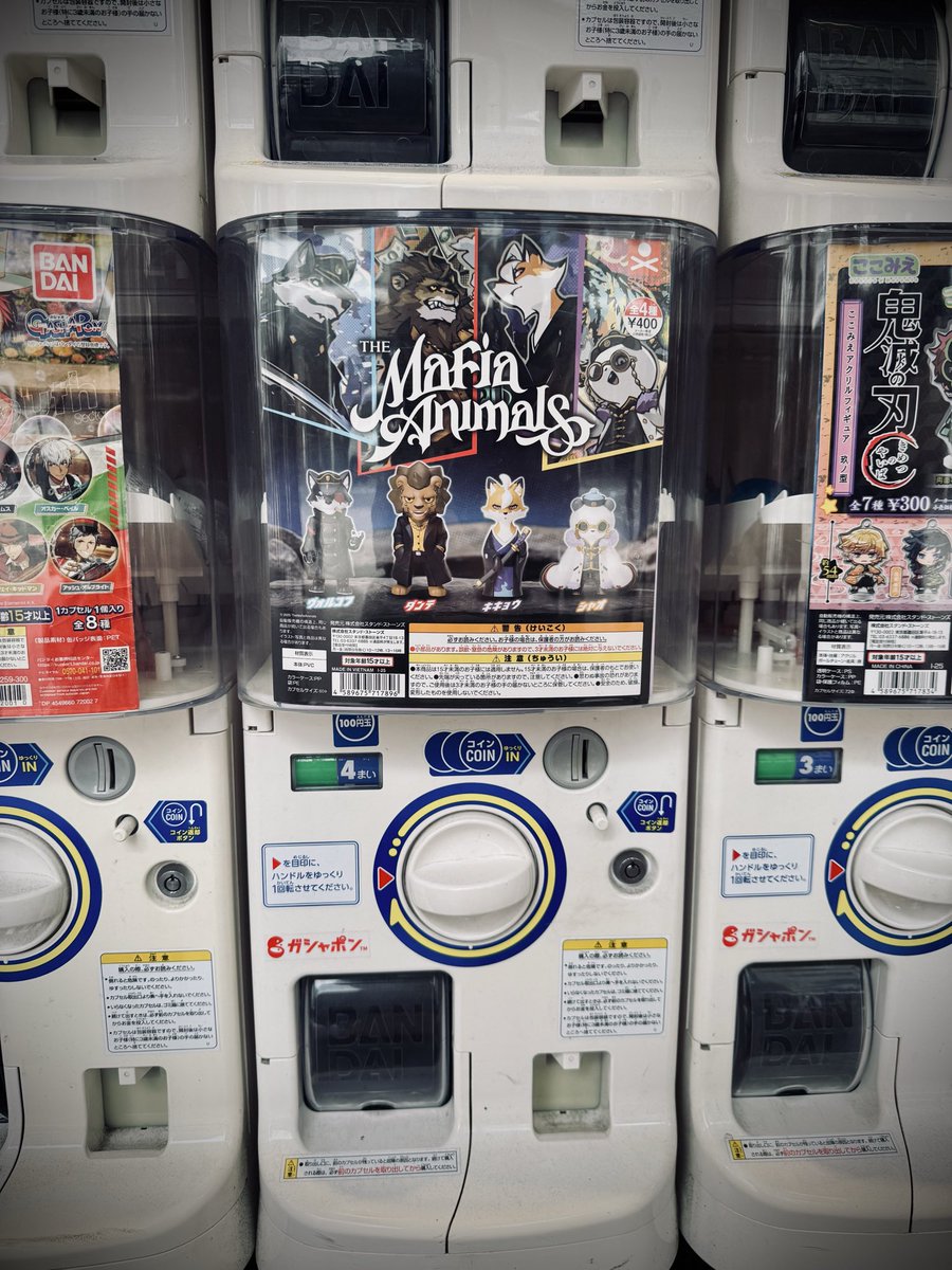 TMAガチャ発見！🎉
京都四条河原町のスギ薬局前のガチャコーナーで発見しました🦁
 #TMAガチャ 原作者本人が1番初めに見つけたようです✌️#TMAs