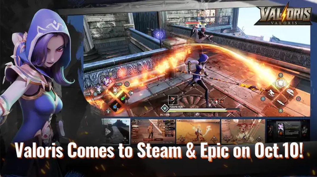 GameBuild_'s tweet image. Valoris Officially Launches on Steam and Epic Games Store for PC on October 15, 2025! 

Get Ready for the New Season with GAMEBUILD!

Steam Link: store.steampowered.com/app/3885360/Va…
Add it to your wishlist now! Epic Games Store link will be available upon launch!

This Web3 masterpiece…