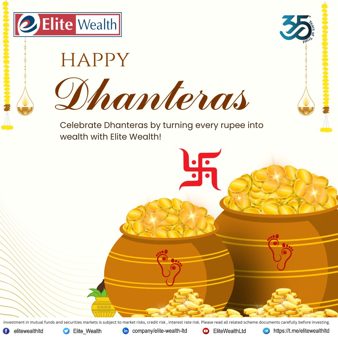 Elite_Wealth's tweet image. ✨💰 𝐄𝐥𝐢𝐭𝐞 𝐖𝐞𝐚𝐥𝐭𝐡 𝐖𝐢𝐬𝐡𝐞𝐬 𝐘𝐨𝐮 𝐚 𝐏𝐫𝐨𝐬𝐩𝐞𝐫𝐨𝐮𝐬 𝐃𝐡𝐚𝐧𝐭𝐞𝐫𝐚𝐬! 💰✨
.
💫 Invest Smart. Grow Bright. Celebrate Wealth.
📲 elitewealth.in
.
#EliteWealth #HappyDhanteras #WealthThatGrows #FestiveInvesting #Dhanteras2025 #SmartInvesting