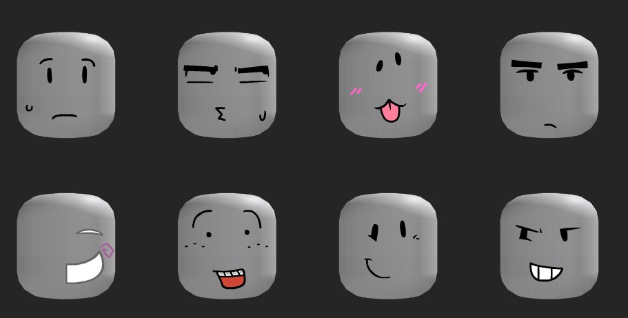 mango21_1's tweet image. my roblox face concepts
some based on @/eniigimi's college au
#robloxugc aha
ill prolly try exporting some of these to studio to try them out LOL