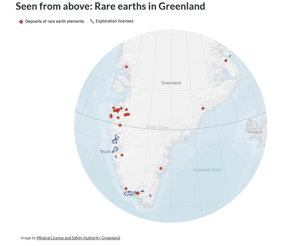 zerohedge's tweet image. Rare earth deposits in Greenland