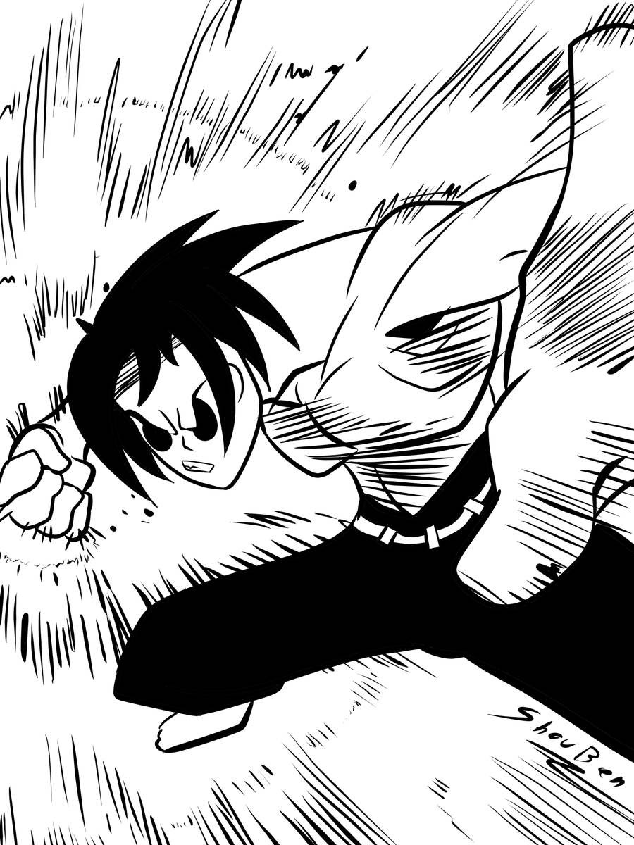 Shou_Ben's tweet photo. #inktober2025 Dia 7 con esto confirmo que no soy bueno con los chicos shonen a las carreras, mañana hacemos otra waifu

#ink #art #OC #dinamicart #digitalart https://t.co/vpqXelUkya