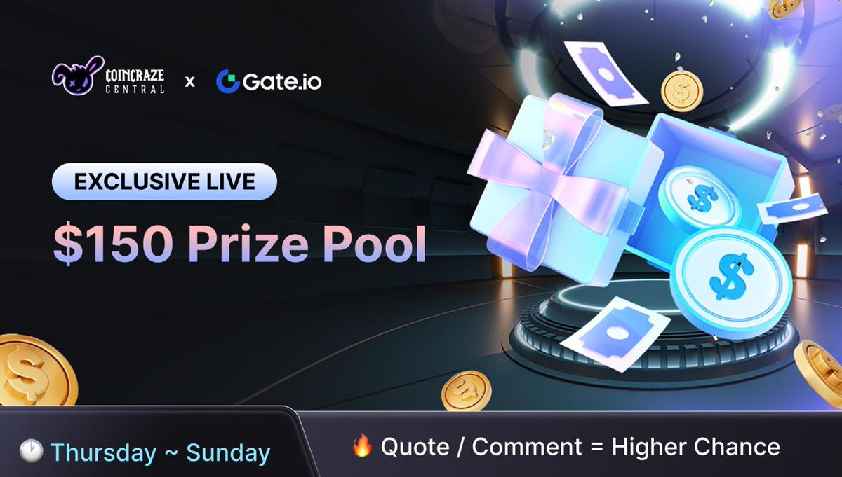 CoinCraze Central (@coincrazecen) on Twitter photo CoinCraze × Gate Airdrop Event Starts! #17
This Week’s Rewards: $150 prize pool for 15 winners
How to Join
- Follow <a href="/CoinCrazeCen/">CoinCraze Central</a> and <a href="/CoinCrazeKR/">CoinCraze Central (KR)</a> on X
- Like, retweet, and tag 3 friends in the comments
» Quote tweet to increase your chances
» Leave a positive comment about CoinCraze × Gate Airdrop Event Starts! #17
This Week’s Rewards: $150 prize pool for 15 winners
How to Join
- Follow <a href="/CoinCrazeCen/">CoinCraze Central</a> and <a href="/CoinCrazeKR/">CoinCraze Central (KR)</a> on X
- Like, retweet, and tag 3 friends in the comments
» Quote tweet to increase your chances
» Leave a positive comment about