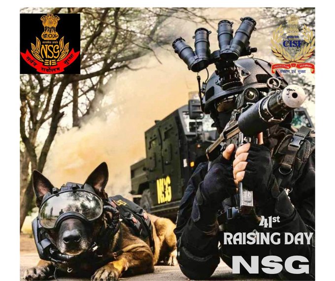 Desh_0023's tweet image. Saluting the Sentinels of strength!
On the 41st raising day of #NSG,  proudly honors the courage, discipline, and unwavering dedication of the National Security Guard.
#CISF #ShieldOfSecurity #NSG #RaisingDay