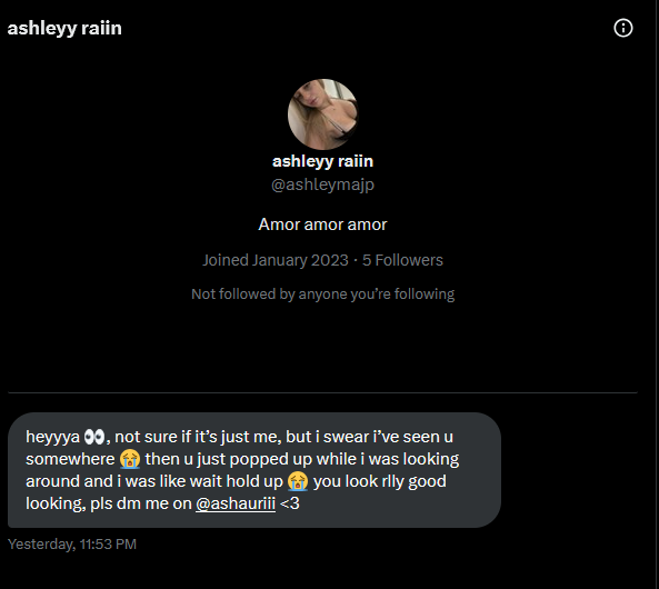 GingerCoderSham's tweet image. twitter should do something about these OF bots (and vtuber bots as well but I haven't seen as many of them contacting me as of late)
I'm getting sick and tired of seeing them.