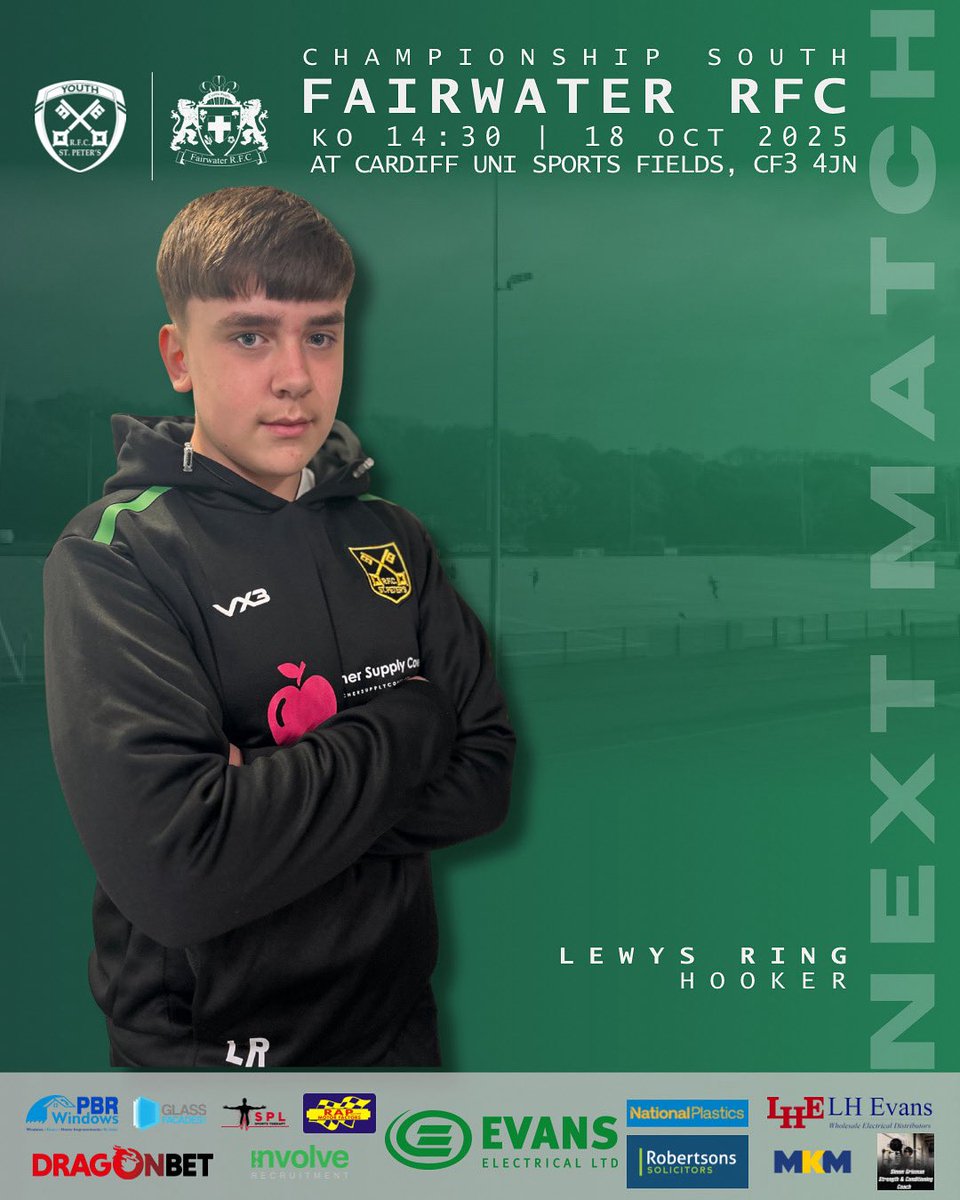 📆 18/10/2025
⏰ 14:30 KO
🏟️ <a href="/CardiffUniSport/">Cardiff Uni Sport 🔴⚫️</a> Fields 
🏉 <a href="/FwaterYouthRFC/">Fairwater Rfc Youth</a> 
Technically a HOME fixture, but due to pitch availability we’re up on the 3G this weekend hosting Fairwater RFC Youth for our last league game. <a href="/AllWalesSport/">All Wales Sport</a> #championship #youth #rugby #cardiff