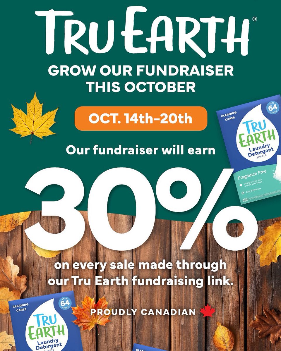 Raise money for your school and save the environment while cleaning! Please use our fundraising link when ordering and order before Oct 20th for us to make an extra 10% kickback! Same great prices but the school gets more!
tru-earth.sjv.io/LadnerElPAC