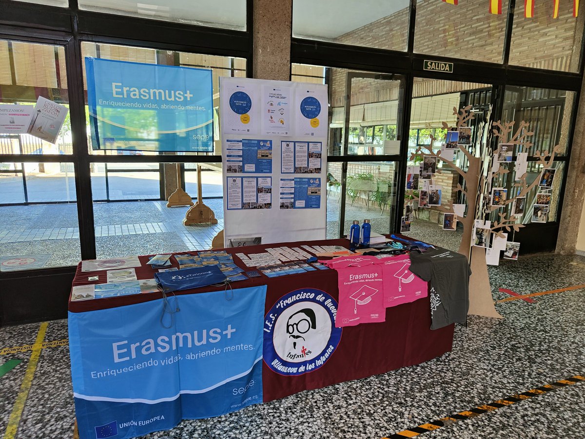quevedo_ies's tweet photo. El IES Francisco de Quevedo, de Villanueva de los Infantes, Ciudad Real celebra los #ErasmusDays con unas jornadas de difusión y comunicación del proyecto Erasmus+. Los alumnos participantes explican su experiencia
@sepiegob https://t.co/gtbcH5LHJF