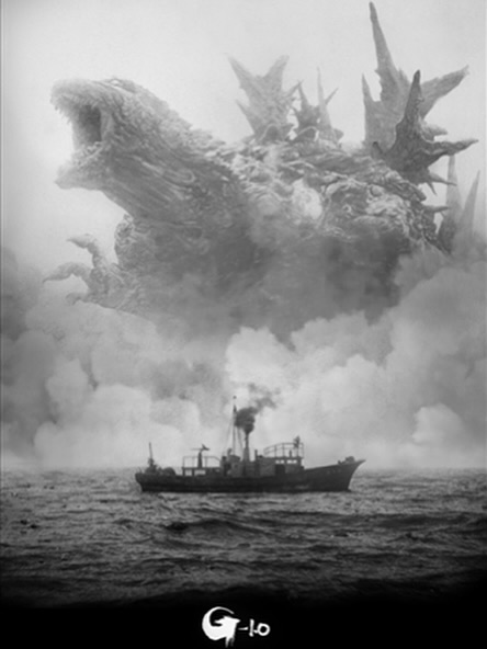 fabiaschi's tweet image. Beautiful Godzilla Minus One art by Greg Ruth