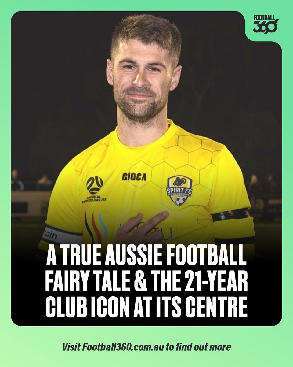 WHAT A STORY 🥹🇦🇺⚽️

21 years at the same club. 

From NSW's second tier to the <a href="/AusChampionship/">Australian Championship</a>.

Captaining the club he joined at 14 on the national stage.

An absolute fairy tale.

<a href="/nwsspiritfc/">NWS Spirit FC</a> skipper Grant Cornwell shares his story with Football360: tinyurl.com/45mb4nx8