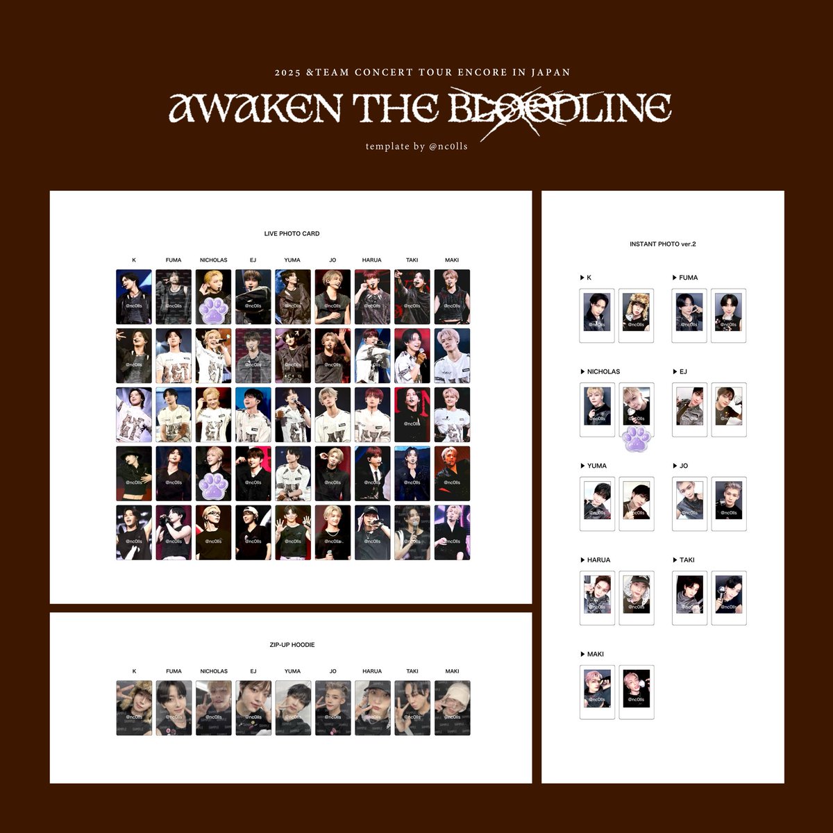 &amp;TEAM AWAKEN THE BLOODLINE ENCORE トレカ チェキ

【譲】画像1 、2  K YUMA JO MAKI

【求】画像3 NICHOLAS

アンコン手渡し希望ですが気軽にお声がけください☺️
#andTEAM #andTEAM_交換 #andTEAM交換