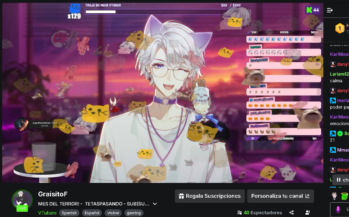 <a href="/Komanch/">komanche 🇸🇻</a> Hola soy Grais , Un Vtuber que se muere.... DE GANAS DE PARTICIPAR! , soy novelero y doy buen show , SERIA UN HONOR ESTAR PARA COMPETIR , SOY NUEVO X PERO ESO NO ME IMPIDE DARLO TODO PARA PODER LLEGAR A USTEDES :3 
KICK: GRAISITOF  700follows  TIKTOK : ElGrais  75kfollows