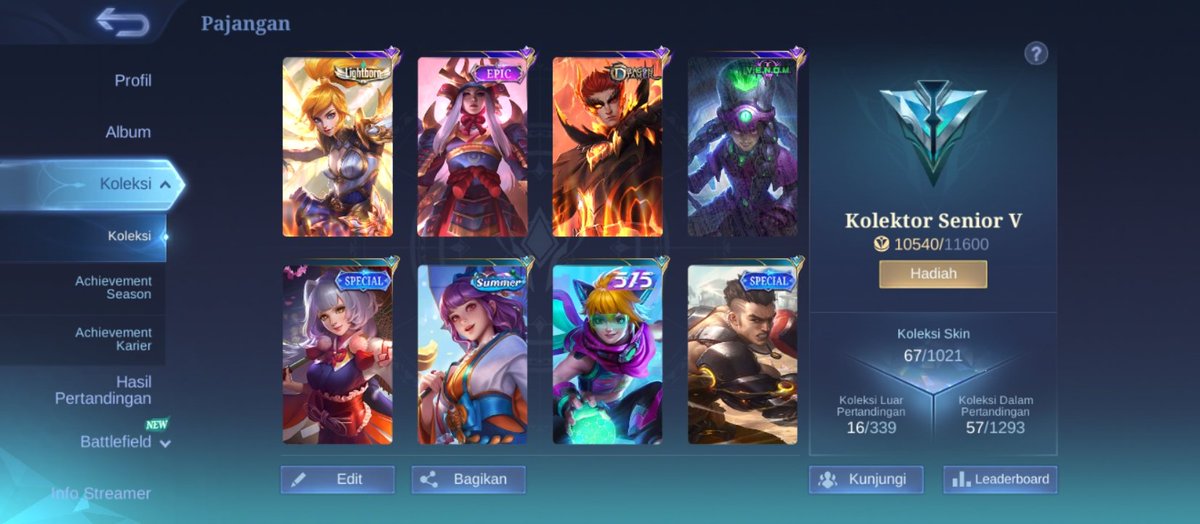 meiichwan's tweet photo. wts akun mobile legends mlbb 
ada skin kagura summer, kagura special, dan lain-lain. 
harga 25k bisa langsung angkut (:

#wts #wtb #zonajajan #zonabu https://t.co/yawAIJE7b1