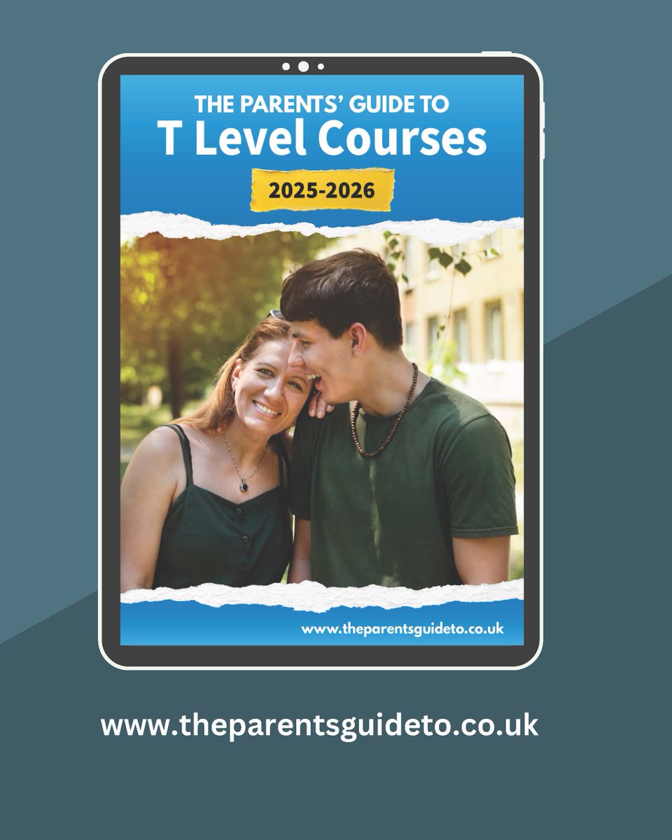 ... #TLevelsWeek 13-17 October

T Levels are a 6th form qualification equivalent to x3 A levels. They're ideal for students that prefer looking at real life situations and learning through experience. They include a 45 day work placement. Find out more: theparentsguideto.co.uk/product-page/t…