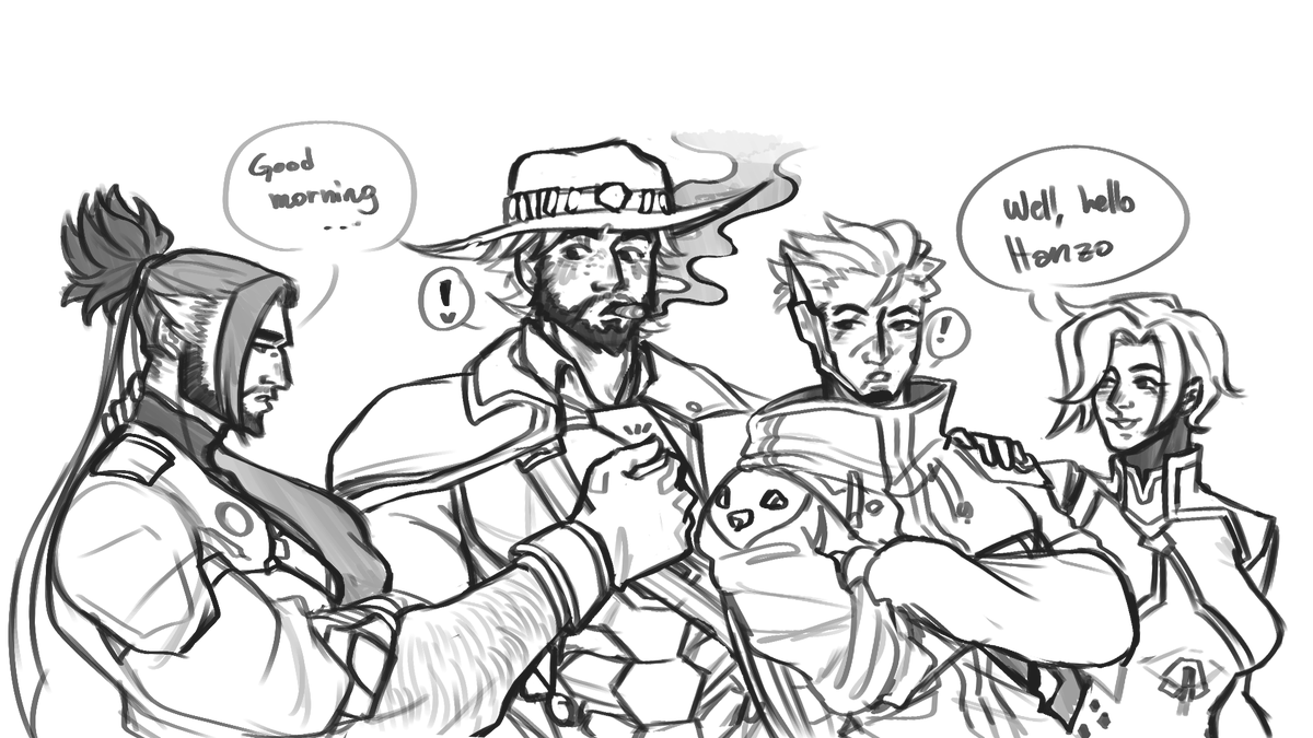 RuRumii__0's tweet photo. #Yeehan hc where Cass is very calm normally but he tents to talk a lot when Hanzo is around him (+ genji and mercy) https://t.co/xXqzh1t80W