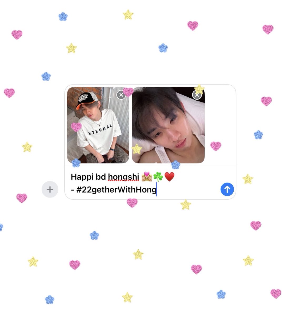 nnpaifahh's tweet photo. Happi b-dea #hongshihoshi .𐙚 ̊
เค้ารักพี่ฮงมากมาก มีความสุขมากมากเลยนะได้กินแต่ของอร่อยๆในทุ้กๆวันขอให้ปีนี้เป็นปีที่พิเศษเต็มไปด้วยความสุขได้รับโอกาศในเส้นทางของพี่ฮงเลย มีรอยยิ้มที่สดใดตลอดไปเลยนะคับ  ขอบคุณที่เกิดมาให้ได้รัก ㅠㅠ — 🍦☘️🩵⭐️🫳🏻

HONG 22ND BD 
#22getherWithHong https://t.co/F58dzRRU6E
