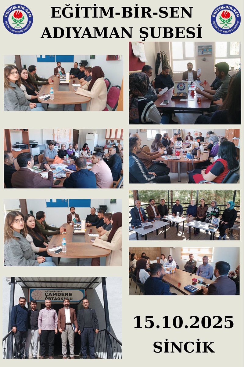 #BizBirlikteGüçlüyüz

Sincik İlçe Temsilcimiz Mustafa Kaya, İlçe Yönetim Kurulumuz ve Şube Yönetim Kurulumuz ile birlikte #Sincik ilçemizdeki yönetici ve eğitim çalışanlarımızı ziyaret ederek sendikal gündeme dair sohbet ettik. 

Misafirperverliğinden dolay tüm eğitim kurumu