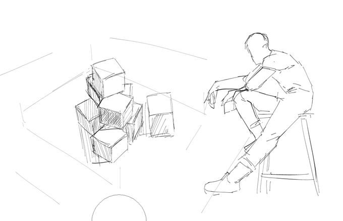 今日のクロッキ- 