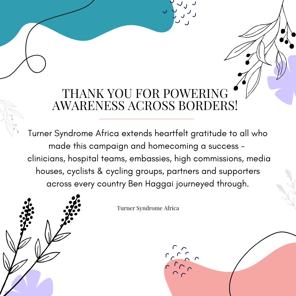 AfricaTurner's tweet photo. The success of our recent #TSawareness campaign was powered by partnership. Huge thanks to the clinicians, hospital teams &amp; logistical partners who made the campaign &amp; homecoming event safe and impactful.
#PartnersInHealth #AfricaHealth #TurnerSyndromeAfrica #RareDisease https://t.co/B9i28sJVxr