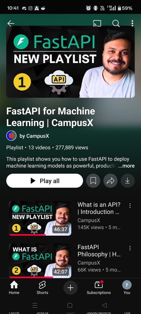 DevkateYog2802's tweet image. Kicked off this OG series 💪 Revising the theory now, next up building stuff!
#fastapi #Python #machinelearningprojects
Drop some projects ideas for practice!
