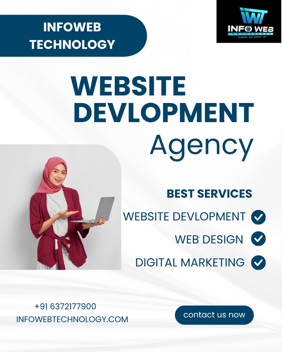 infowebtech26's tweet image. 💻 Build your brand online with Infoweb Technology!
We offer expert Website Development, Web Design, &amp;amp; Digital Marketing services 🚀
🌐 infowebtechnology.com | 📞 +91 6372177900

#InfowebTechnology #WebDevelopment #WebDesign #DigitalMarketing #TechAgency #BusinessGrowth