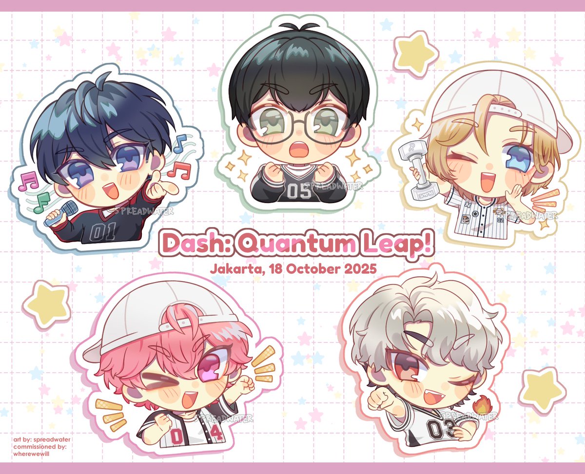 spreadwater's tweet image. ✨PLAVE: Dash Quantum Leap in Jakarta✨
Welcome to Jakarta, Plave!!
Have fun and good luck for the concert, Plave and Pllis!!! ☆(≧▽≦)☆
freebies info below! 💖
#AsterumToTerraJKT
#2025_Dash_Quantum_Leap_di_Jakarta #PLAVETOURJAKARTA