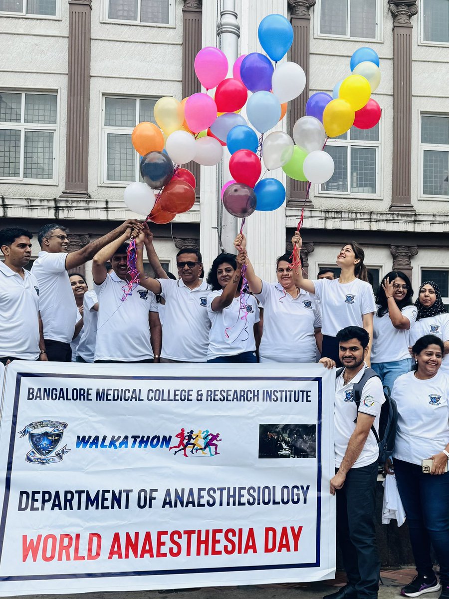 StarAshaBhat's tweet image. Behind every successful surgery is an anaesthesiologist making it feel effortless.
Happy World Anaesthesia Day! 🌍💉
#WorldAnaesthesiaDay #Bangalore