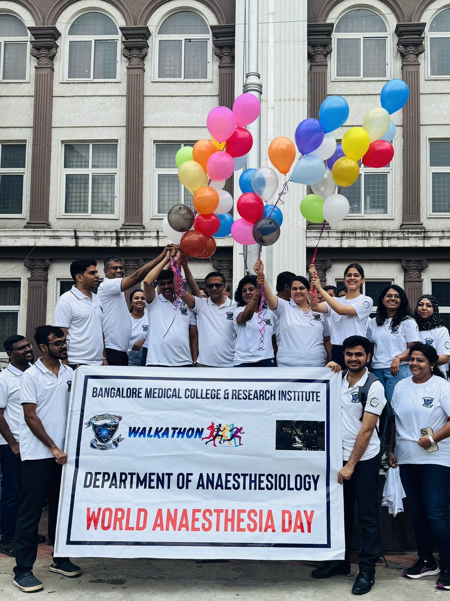 StarAshaBhat's tweet image. Behind every successful surgery is an anaesthesiologist making it feel effortless.
Happy World Anaesthesia Day! 🌍💉
#WorldAnaesthesiaDay #Bangalore
