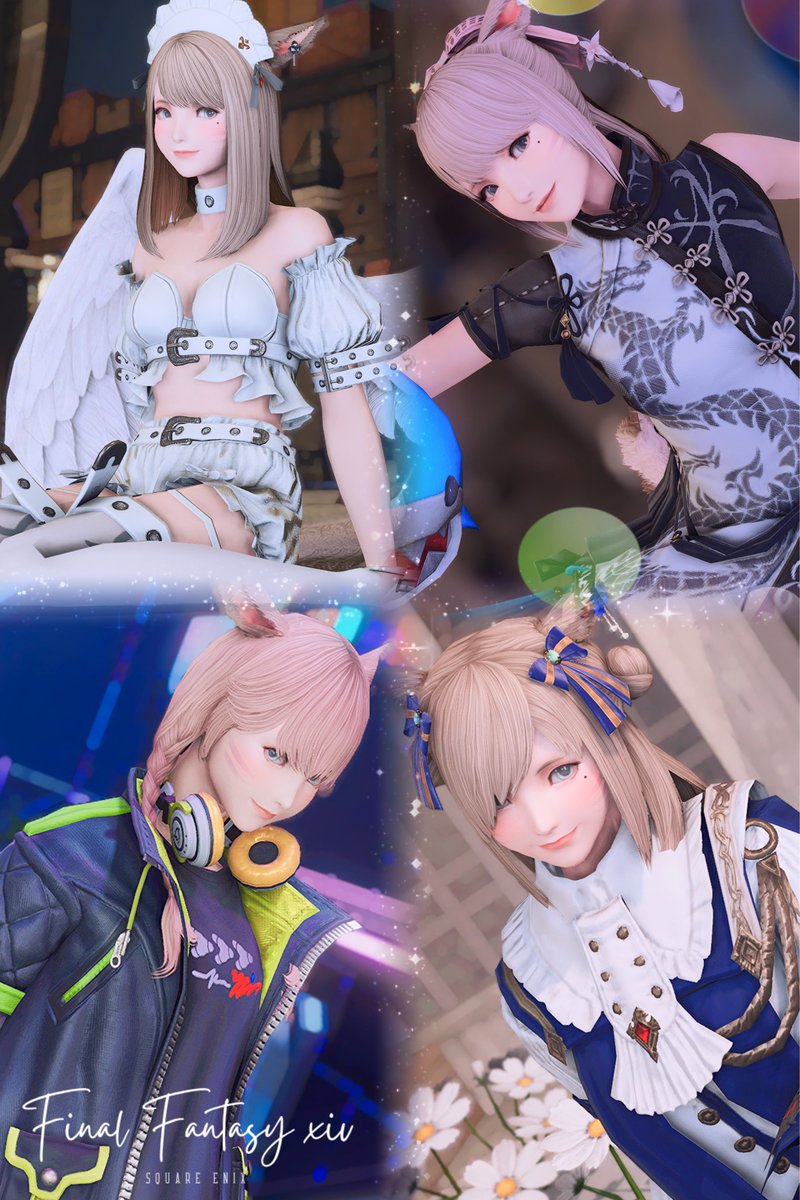 ちょっと早いけどメンテタグ〜( ˶'ᵕ'🫶🏻)💕
メインキャラは今はもうほぼミコッテ🐈‍⬛
好きな髪型4種載せたけど当分はシンプルストレートになりそうなくらい気に入ってる♡

 #メンテだしとにかくあなたのssが好きって思ってくれるひとと出逢うために自分の推しssをそっと置いておく
 #ミコッテ  #FF14