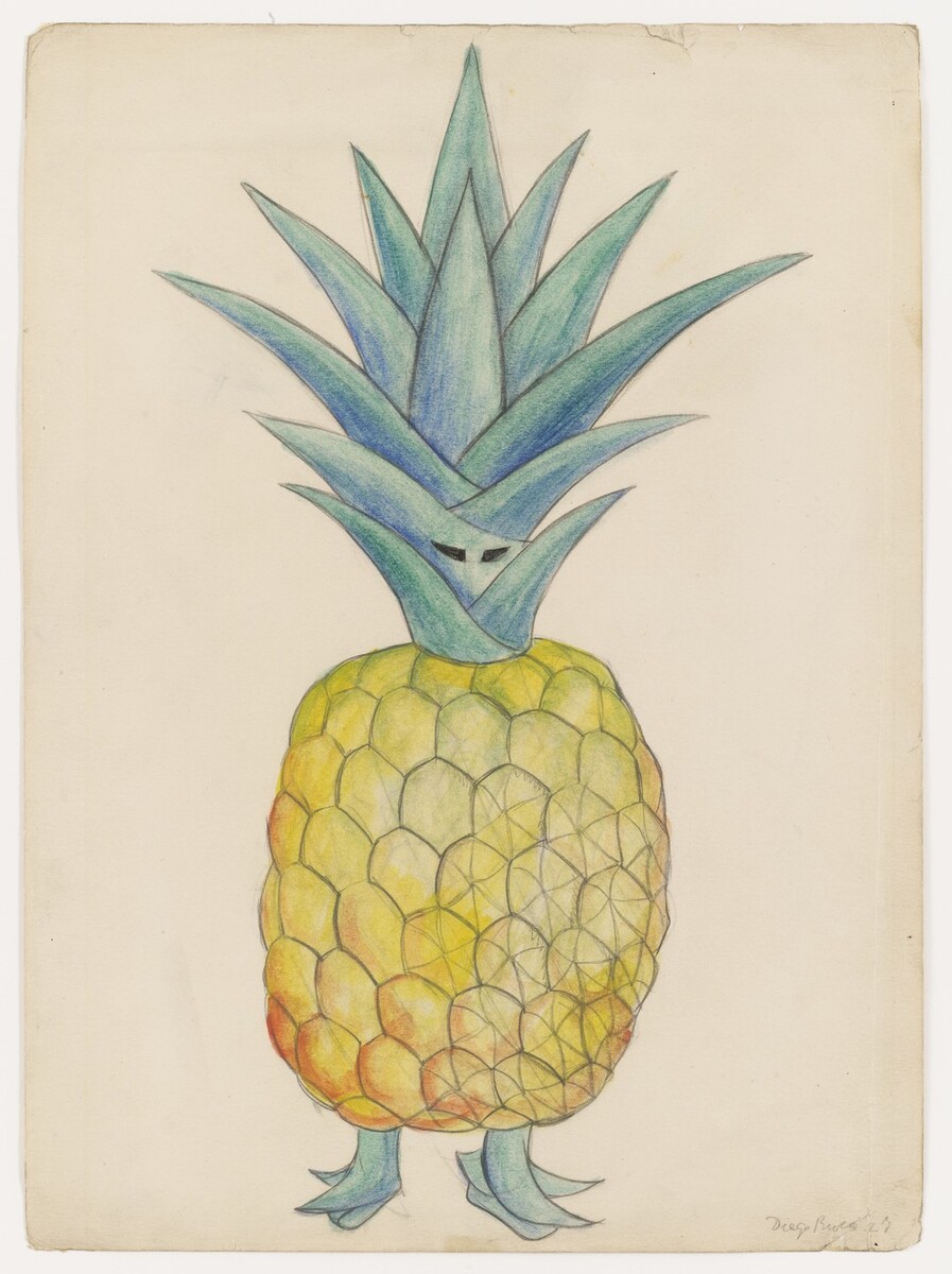 Pineapple. Costume design for the ballet H.P. (Horsepower)